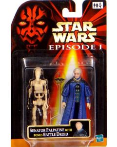 Episode I Carded Senator Palpatine with Bonus Battle Droid