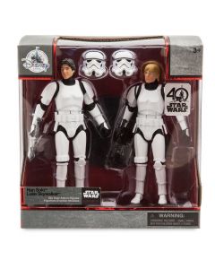 Disney Store Star Wars Elite Series Han Solo & Luke Skywalker as Stormtroopers Die Cast Action Figures