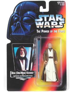 Star Wars Power of the Force 2 Red Card Ben (Obi-Wan) Kenobi (Head Image) (Long Saber) Action Figure