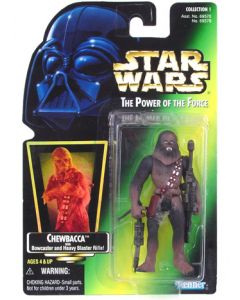 Star Wars Power of the Force 2 Green Card Chewbacca Action Figure