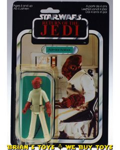 Vintage Kenner Carded (ROTJ) Star Wars Admiral Ackbar Action Figure C2