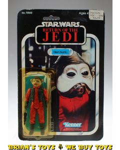 Vintage Kenner Star Wars ROTJ Carded Nien Nunb C7 (Yellow Bubble)