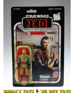 Vintage Kenner Star Wars ROTJ Carded General Madine C2 (Yellow Bubble Cracked Severely)