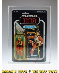 Vintage 1983 Kenner Star Wars ROTJ 65 Back-B Luke (X-Wing Pilot) Carded Action Figure AFA 75+ Y-EX+/NM (C75 B85 F85) #11589382