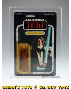 Vintage 1984 Kenner Star Wars ROTJ 77 Back-A Ben (Obi-Wan) Kenobi Grey Hair Carded Action Figure AFA 75+ Y-EX+/NM (C75 B80 F85) #18052490