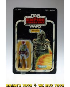 Vintage Kenner Star Wars Carded ESB Boba Fett C6 (Ink Touch Up)