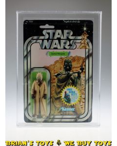 Vintage Kenner Star Wars Carded 20-Back Tusken Raider C7 (Ink Touch Up, Sealed in Acrylic Case)