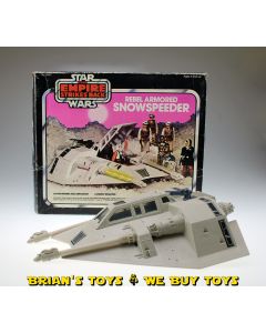 Vintage Kenner Star Wars Vehicle Boxed Snowspeeder C8.5 (with C5 Pink Box, no PoP, Missing Harpoon & String) 