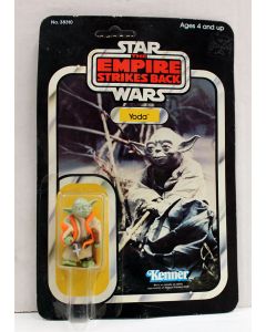 Star Wars Vintage ESB Carded Yoda (Orange Snake) C6.5