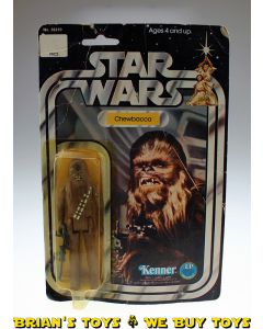 Vintage Kenner Star Wars Carded 12 Back-B Chewbacca Action Figure C2Y