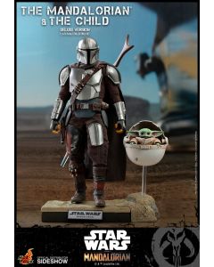 Hot Toys Star Wars Deluxe The Mandalorian and The Child Boxed Set by Sideshow Collectibles TMS015