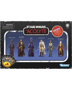 Star Wars The Retro Collection Boxed  3-3/4" The Acolyte Set of 6 Action Figures