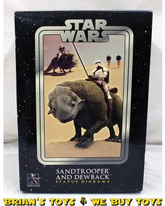 Star Wars Gentle Giant Sandtrooper and Dewback Statue Diorama 362/1500 Open/Mint