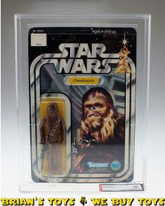 Vintage Kenner Star Wars Carded 12 Back-B Chewbacca Action Figure AFA 80 NM (C75 B85 F80) #19256918