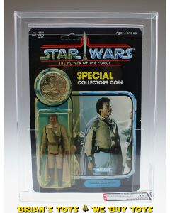 Vintage Kenner Star Wars Carded POTF 92 Back Lando (General Pilot) Action Figure AFA 75 Y-EX+/NM (C75 B85 F85) #16605566