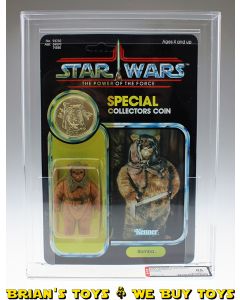 Vintage Kenner Star Wars Carded POTF 92 Back Romba Action Figure AFA 85 Y-NM+ (C80 B85 F90) #14921170