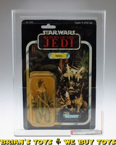 Vintage Kenner Star Wars Carded ROTJ 77 Back-A Teebo Action Figure AFA 70+ Y-EX+ (C70 B75 F80) #11986411