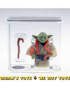 Vintage Kenner Star Wars ESB Loose HK Yoda Orange Snake / Light Green Action Figure AFA 80 NM #11059567