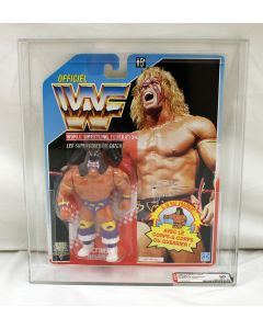 1992 Hasbro WWF Series 3 Ultimate Warrior Action Figure French Card AFA 80 (C80 B85 F85)