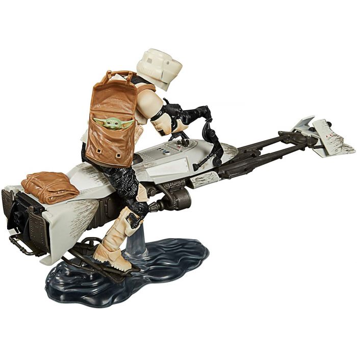 Star Wars The Black Series Speeder 2024 Bike Scout Trooper and The Child