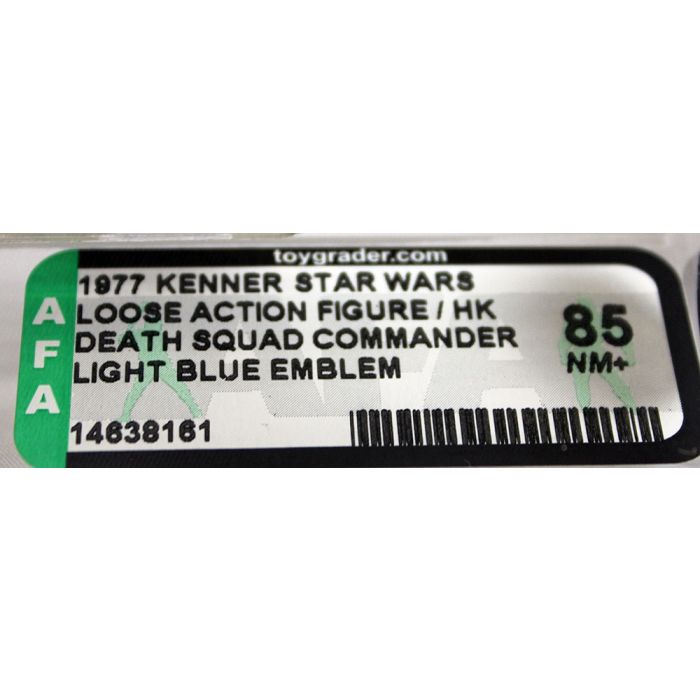 Star Wars 20 Back Death Squad Commander AFA 75 Vintage Figure. Unpunched 海外  即決