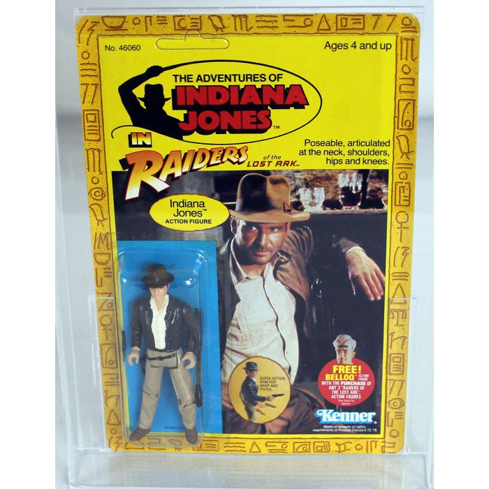 Indiana Jones Vintage 1982 Carded Rotla Indiana Jones Afa Graded Brian S Toys