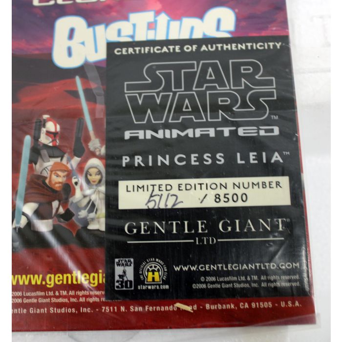 Star Wars Gentle Giant Animated LE Maquette Princess Leia and R2-D2 MIB