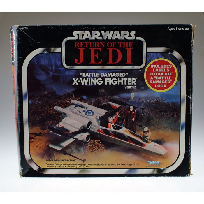 1981 Vintage Kenner Star Wars Battle hotsell Damaged X-wing Fighter