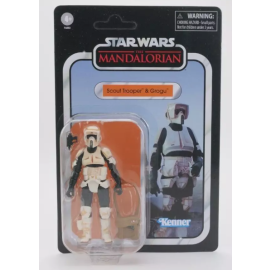 Star Wars The Vintage Collection The Mandalorian 3-3/4" Carded Scout Trooper & Grogu